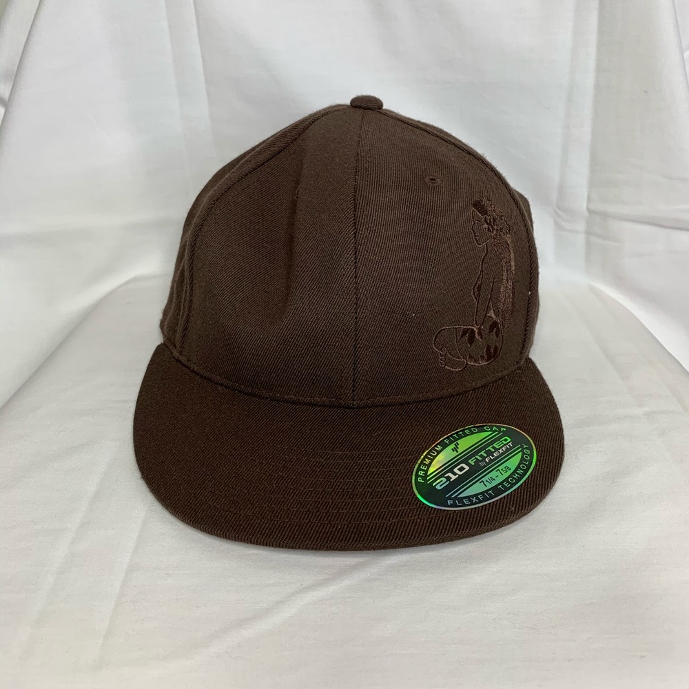 Brown Hinano Fitted Cap